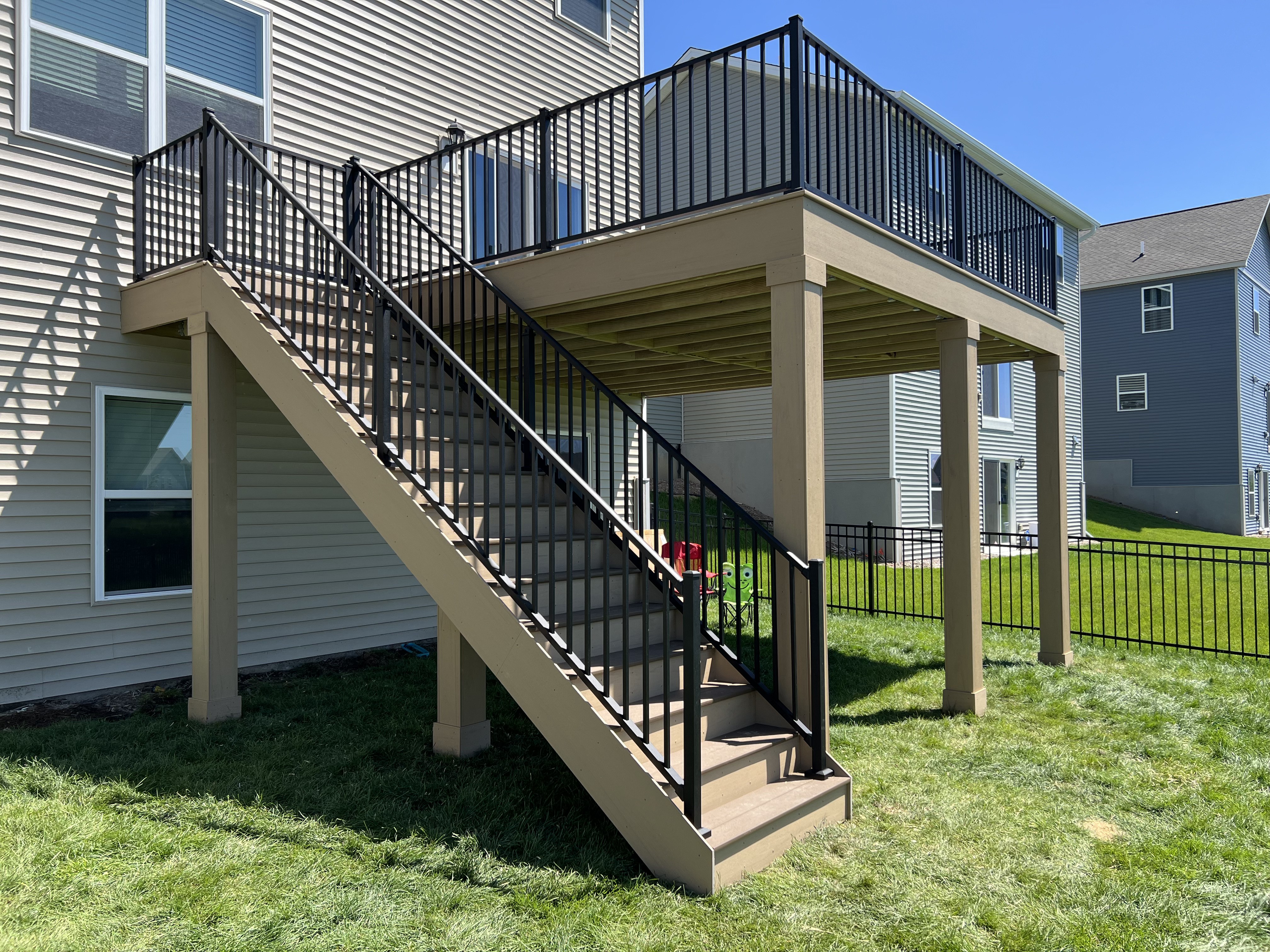 TimberTech AZEK Decking & Westbury Railing - Custom deck built by Dream Decks in Twin Cities, Minnesota