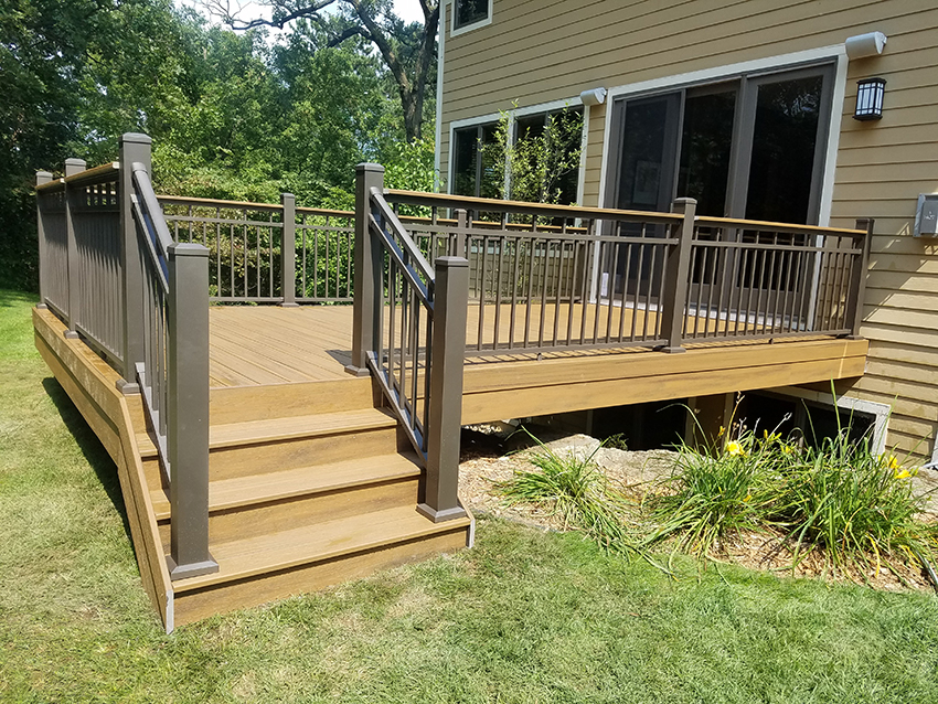 TimberTech AZEK & Westbury Railing – Overview - Custom deck built by Dream Decks in Twin Cities, Minnesota