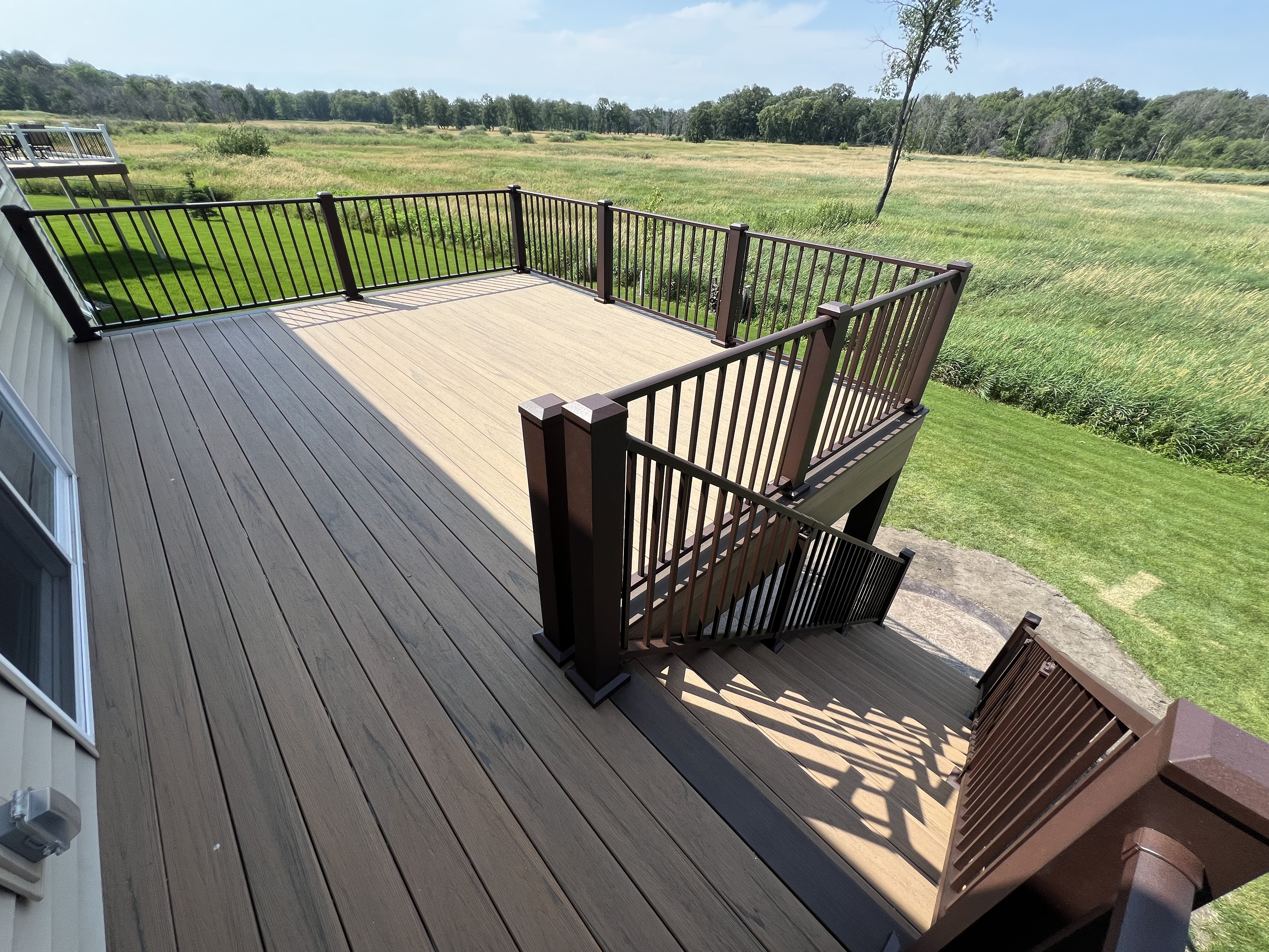 TimberTech AZEK with Westbury Railing - Custom deck built by Dream Decks in Twin Cities, Minnesota