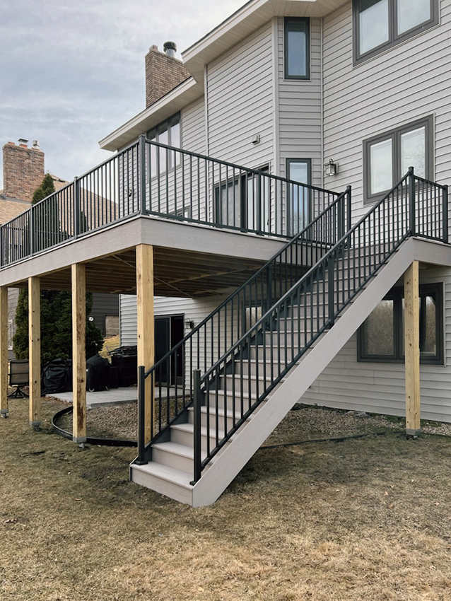 TimberTech Decking & Westbury Railing – View 5 - Custom deck built by Dream Decks in Twin Cities, Minnesota