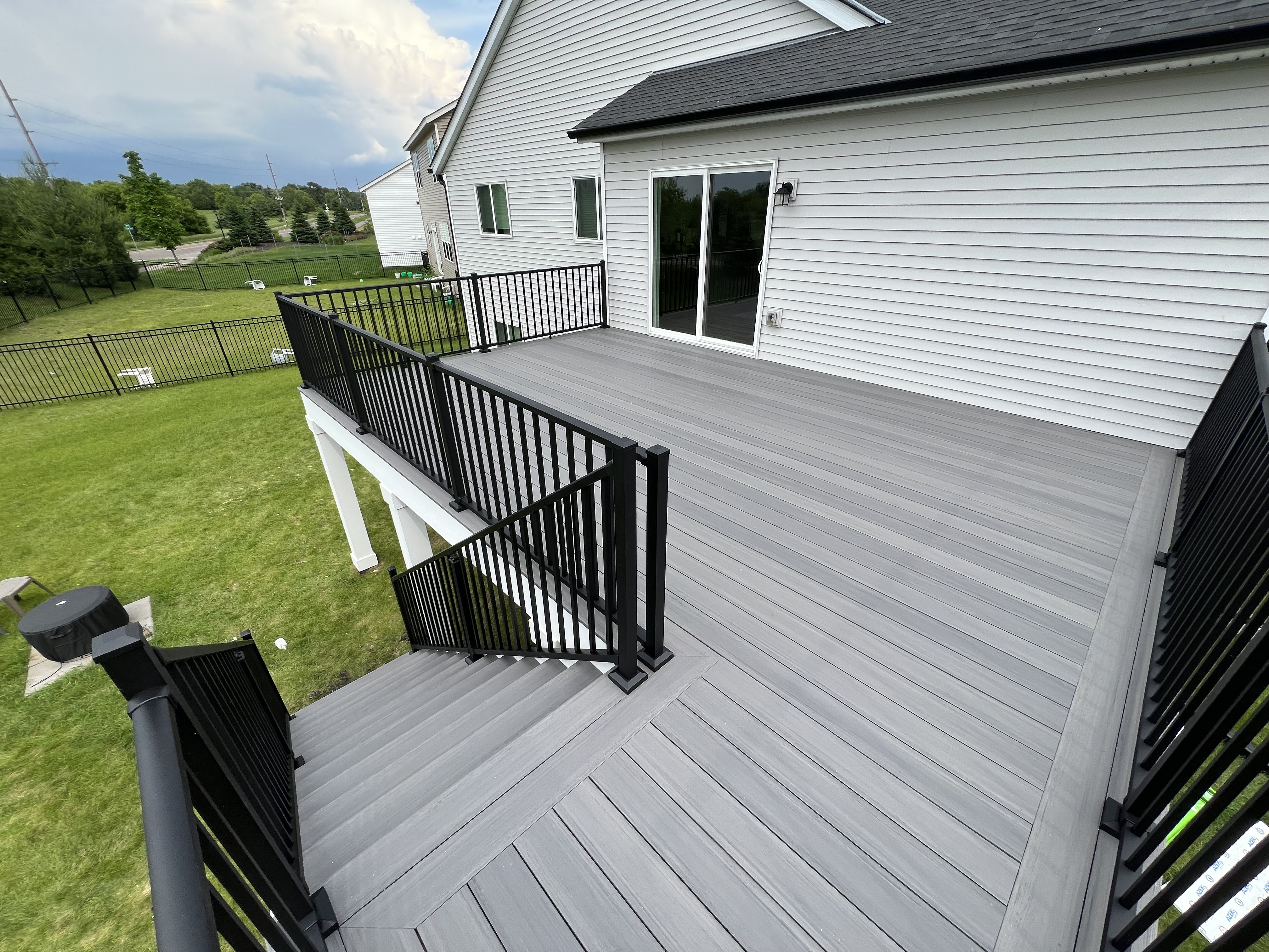 TimberTech Decking & Westbury Railing - Custom deck built by Dream Decks in Twin Cities, Minnesota