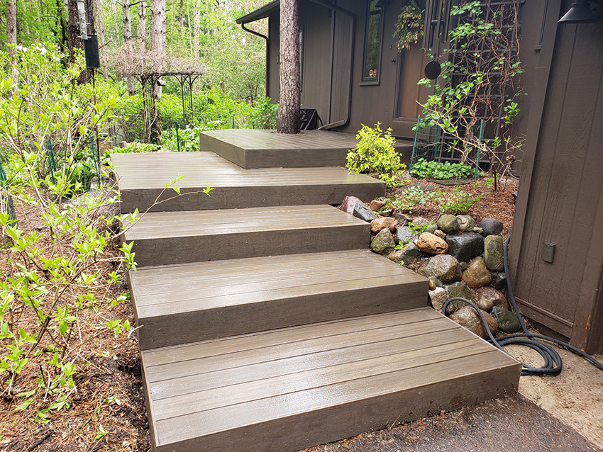 TimberTech Decking – Patio View - Custom deck built by Dream Decks in Twin Cities, Minnesota