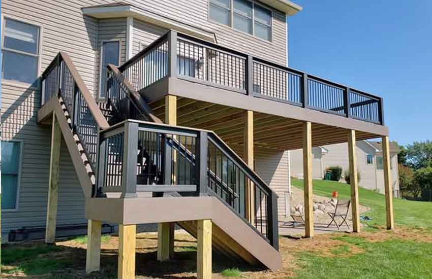 Custom deck project 2 in Maple Grove, Hennepin County