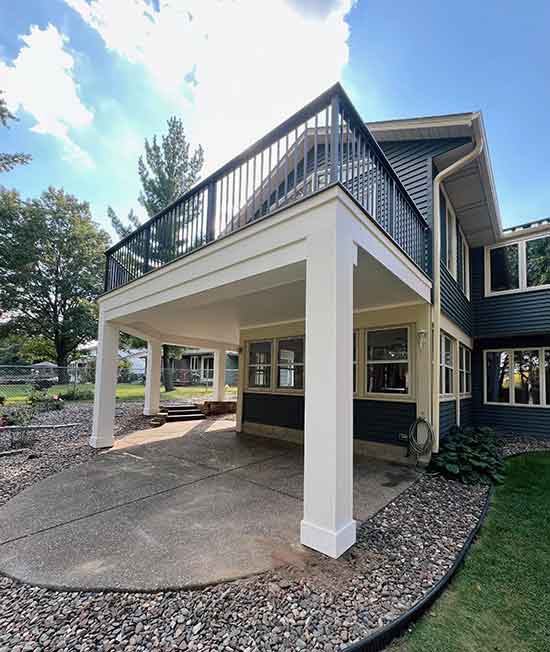Custom deck project 6 in Maple Grove, Hennepin County