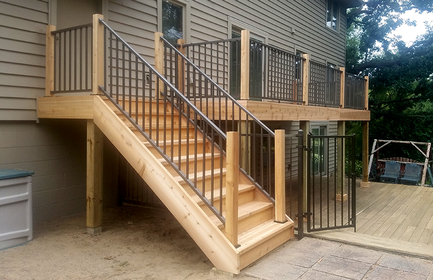 Wood Deck Construction project example 2