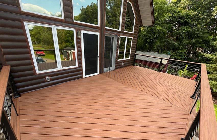 TimberTech deck with panoramic views